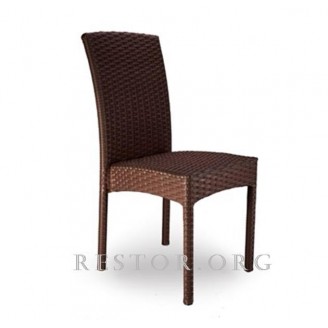 Плетёный стул Restor Галант Ш.В. (штабилироуемый, высокий), техноротанг, искусственный ротанг, всесезонная мебель, для ресторана, кафе, бара, паба....